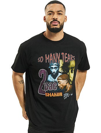 T-shirt motif/style tupac shakur so many tears - mister tee