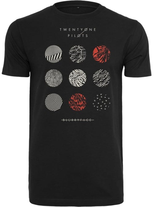 T-shirt motif/style twenty one pilots pattern circles - merchcode - Kiabi