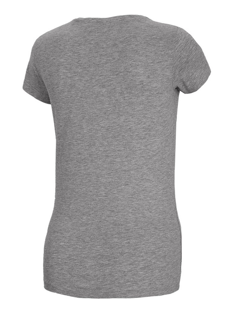 T-shirt motif/style uni - 4f Gris - Kiabi