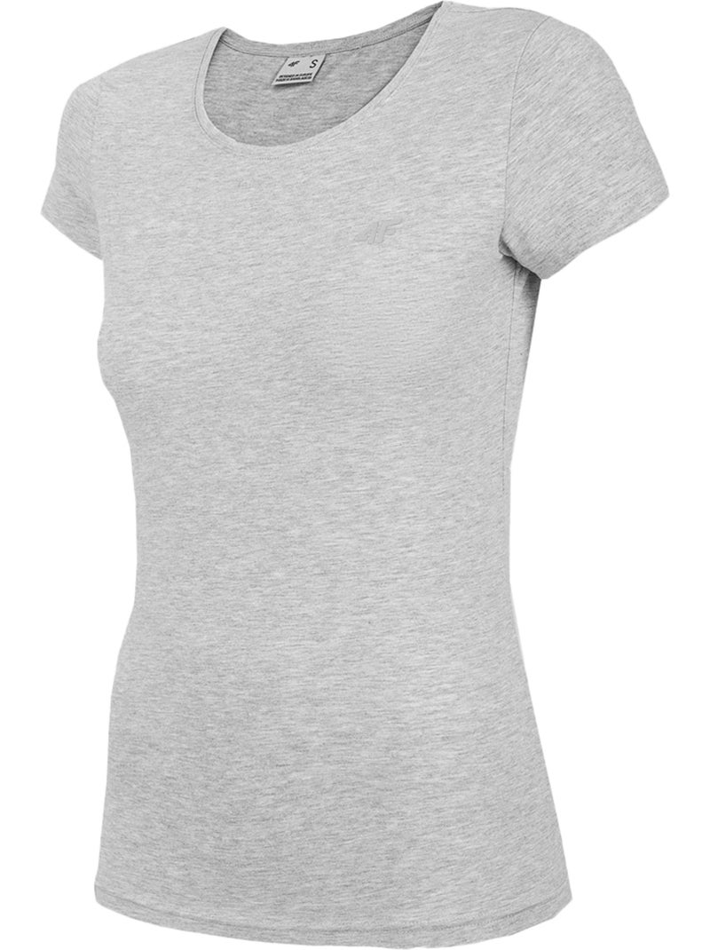 T-shirt motif/style uni - 4f Gris - Kiabi