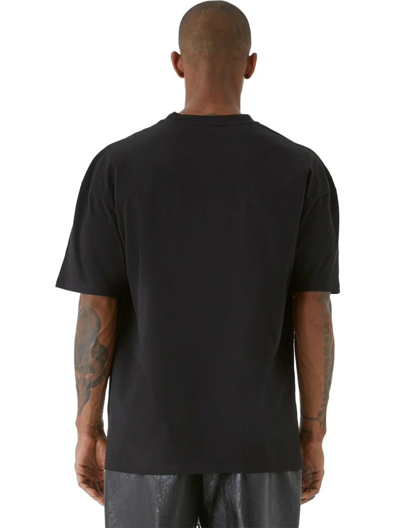 T-shirt motif/style uni - 9n1m sense Noir - Kiabi