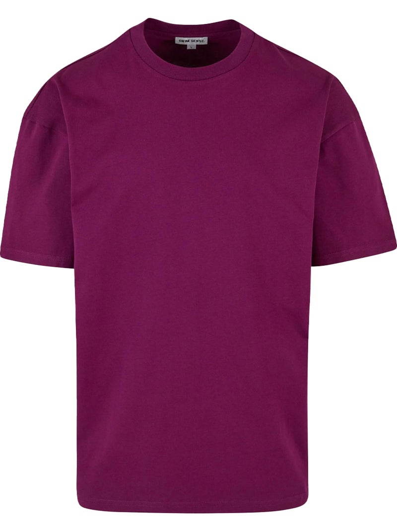 T-shirt motif/style uni - 9n1m sense Violet aubergine - Kiabi