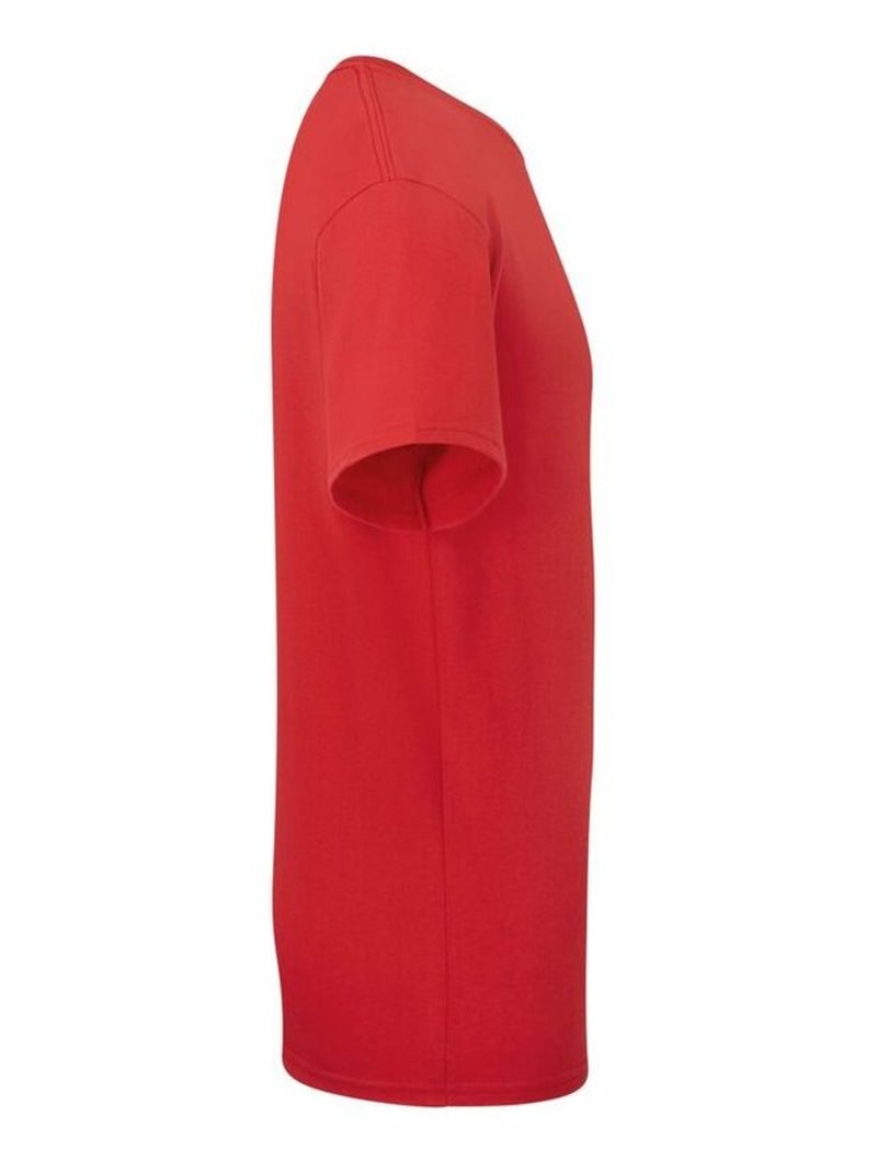 T-shirt motif/style uni - fruit of the loom Rouge - Kiabi