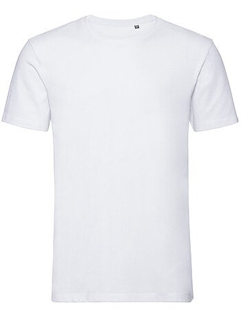 T-shirt motif/style uni - russell pure organic