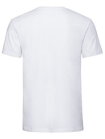 T-shirt motif/style uni - russell pure organic
