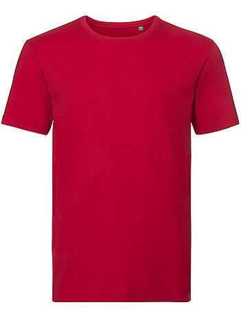 T-shirt motif/style uni - russell pure organic