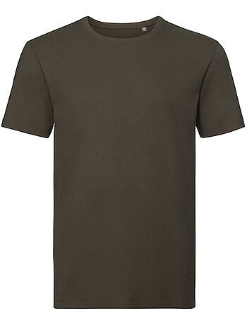 T-shirt motif/style uni - russell pure organic