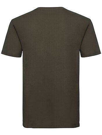 T-shirt motif/style uni - russell pure organic