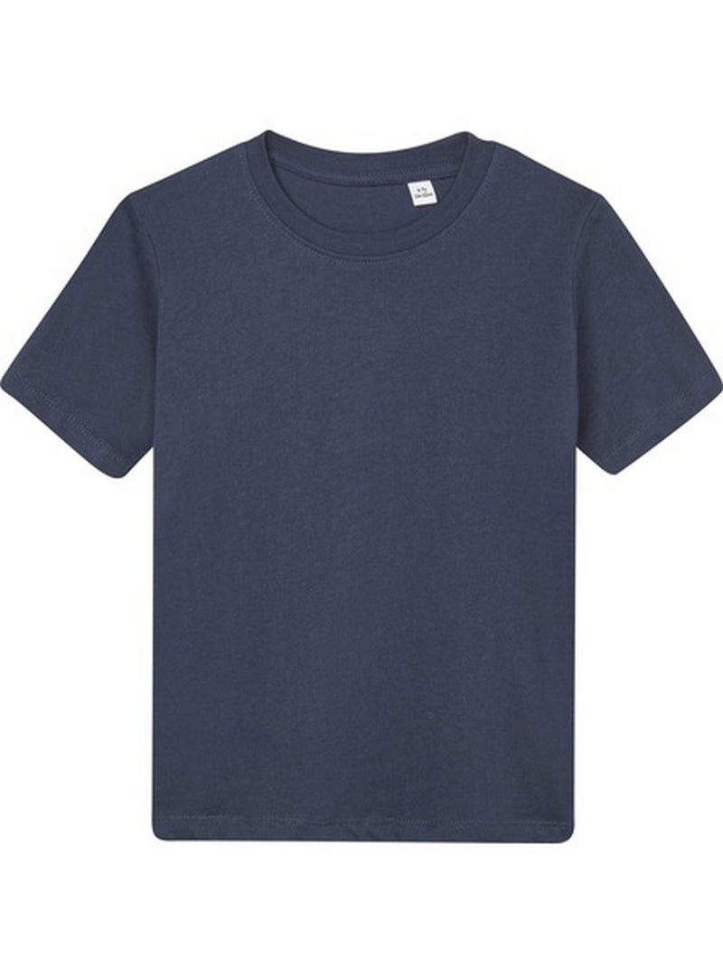 T-shirt motif/style uni essential - mantis Bleu marine - Kiabi