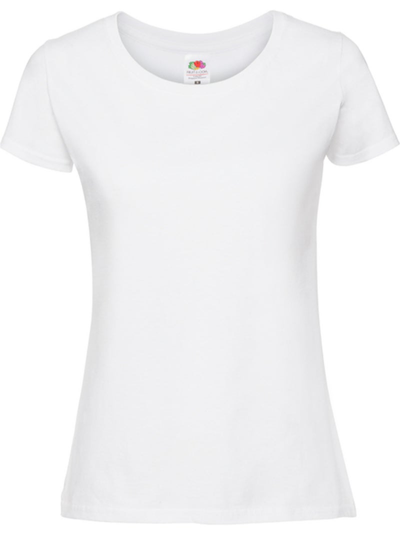 T-shirt motif/style uni iconic - fruit of the loom Blanc - Kiabi