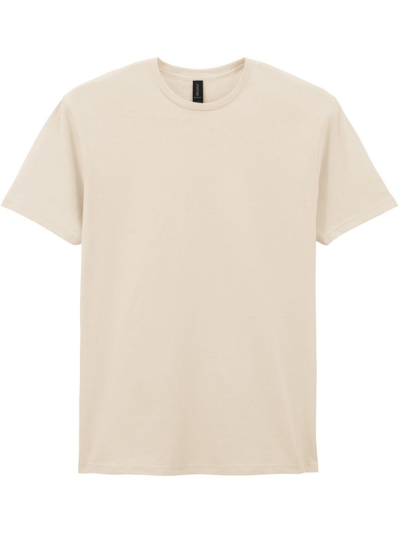 T-shirt motif/style uni softstyle - gildan Blanc Beige - Kiabi