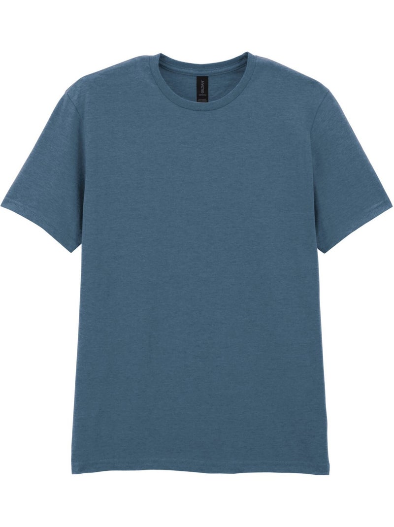 T-shirt motif/style uni softstyle - gildan Bleu foncé - Kiabi