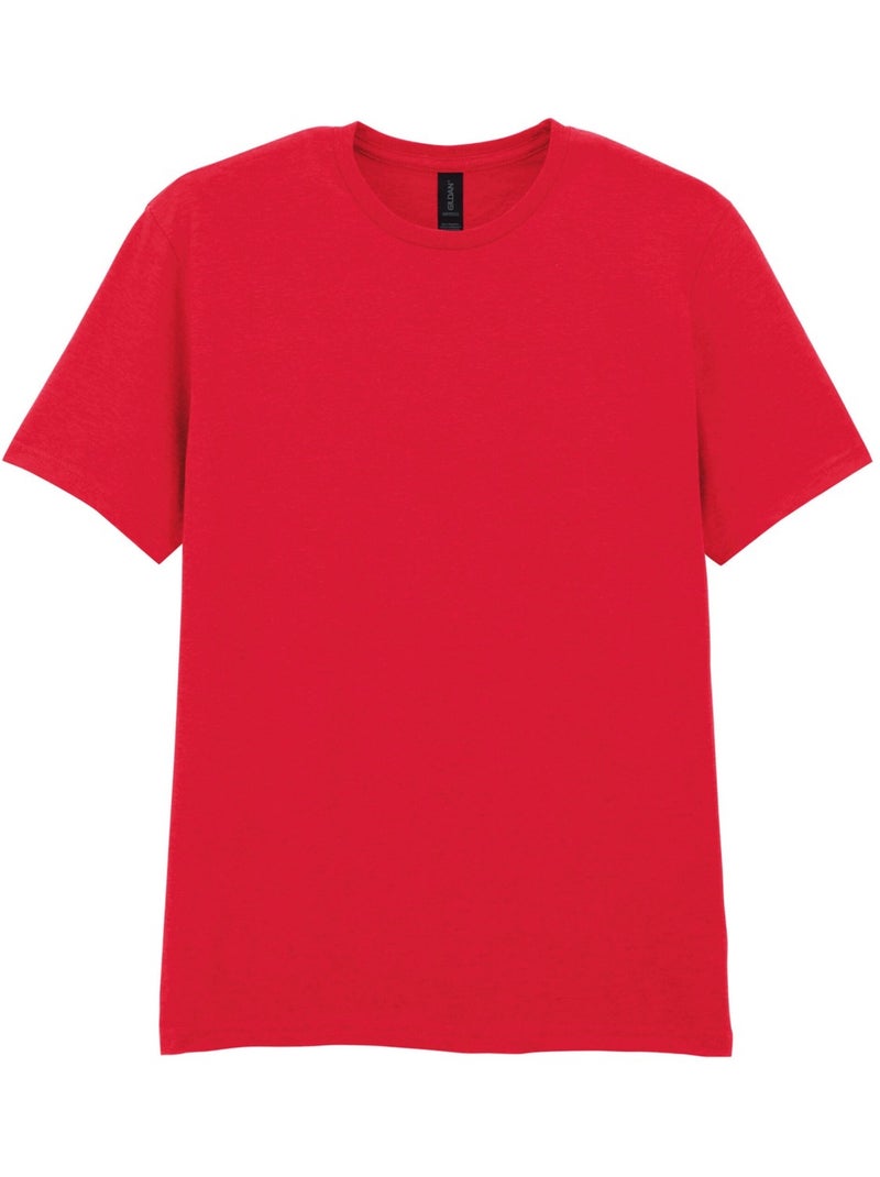 T-shirt motif/style uni softstyle - gildan Rouge - Kiabi