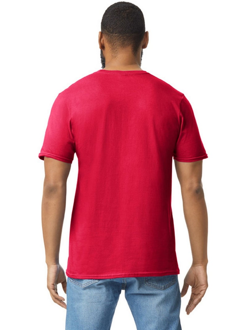 T-shirt motif/style uni softstyle - gildan Rouge - Kiabi