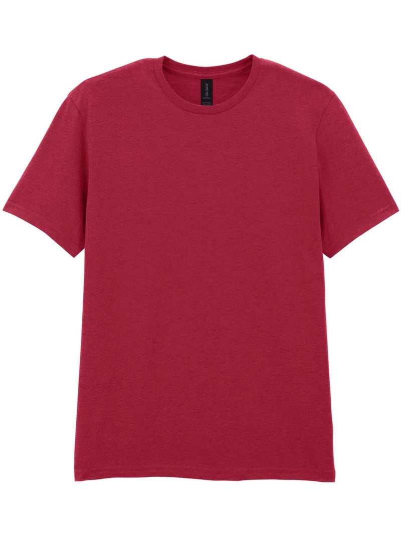 T-shirt motif/style uni softstyle - gildan Rouge foncé - Kiabi