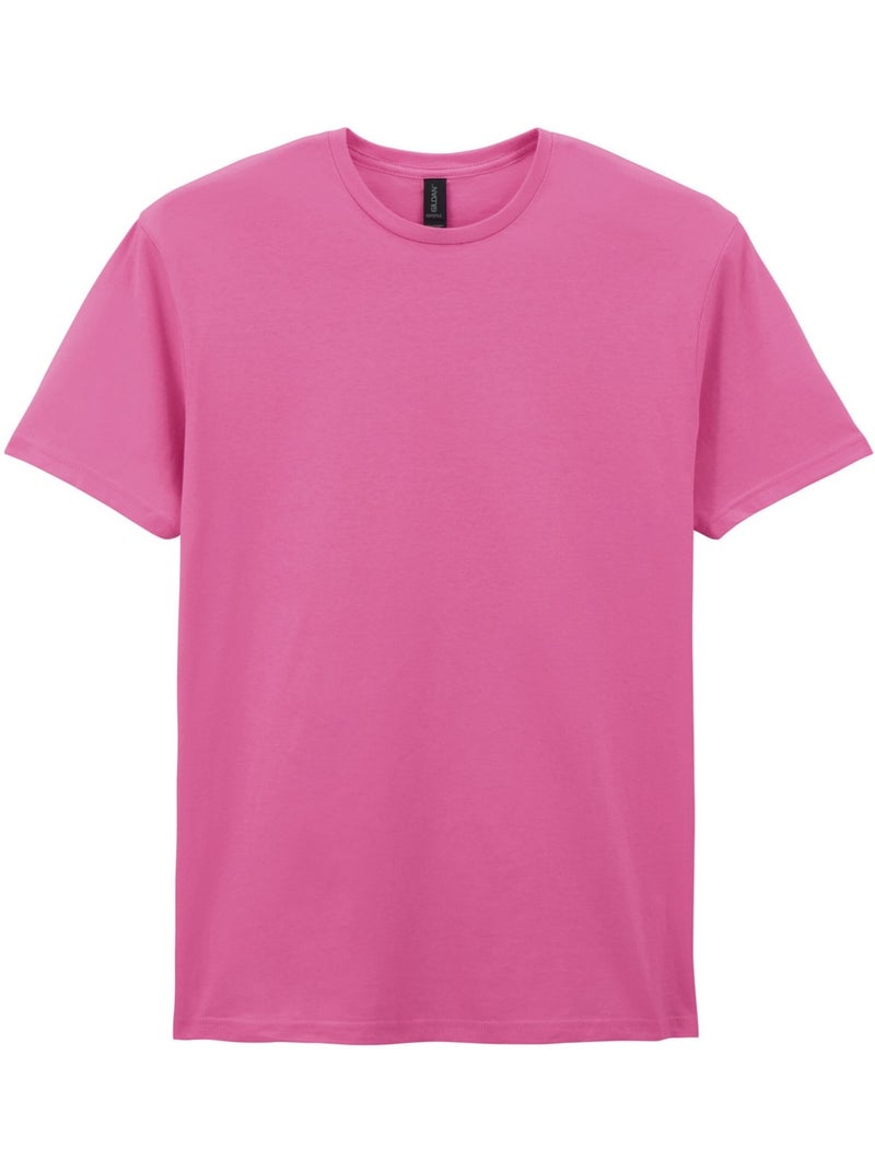 T-shirt motif/style uni softstyle - gildan Rouge pourpre - Kiabi