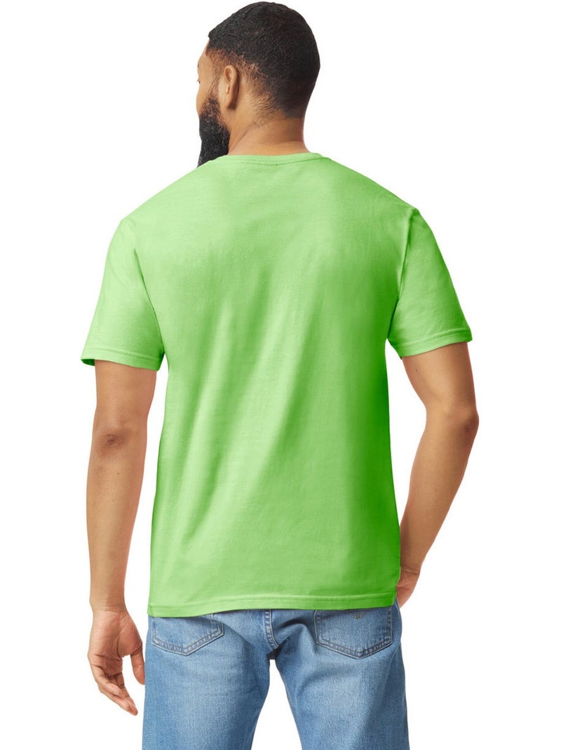 T-shirt motif/style uni softstyle - gildan Vert clair - Kiabi