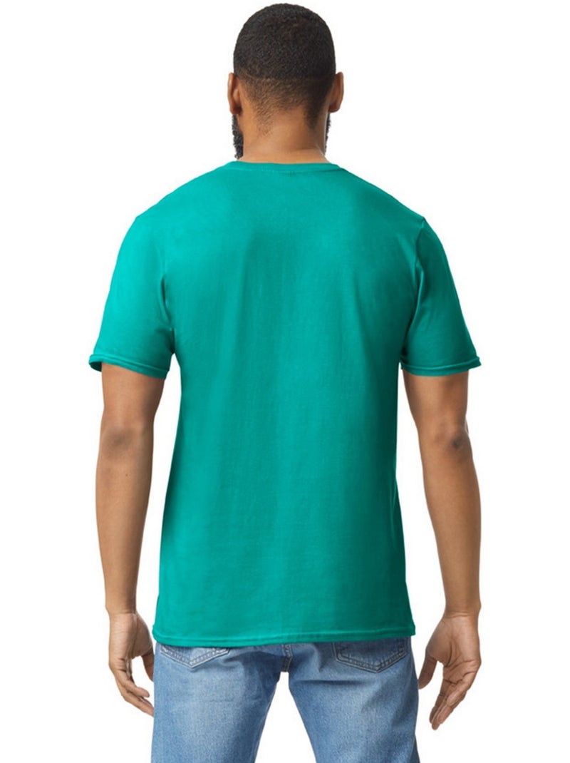 T-shirt motif/style uni softstyle - gildan Vert jade - Kiabi