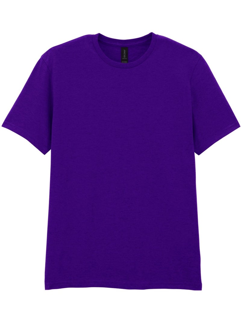 T-shirt motif/style uni softstyle - gildan Violet - Kiabi