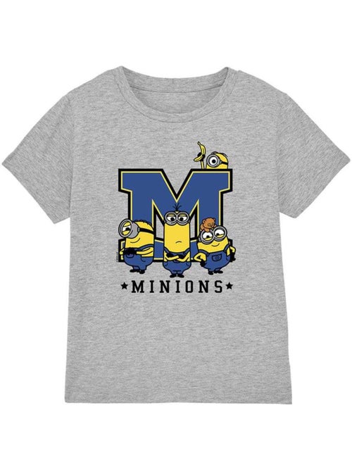 T-shirt motif/style universitaire - minions (bob, kevin, otto, stuart) - Kiabi T-shirt motif/style universitaire - minions (bob, kevin, otto, stuart) - Kiabi