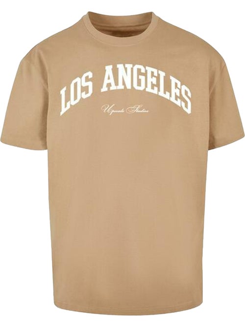 T-shirt motif/style universitaire los angeles - mister tee - Kiabi