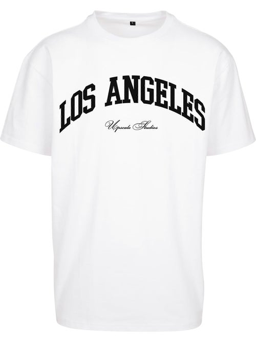 T-shirt motif/style universitaire los angeles - mister tee - Kiabi