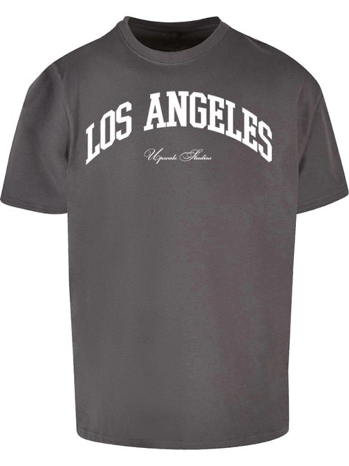 T-shirt motif/style universitaire los angeles - mister tee - Kiabi