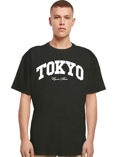 T-shirt motif/style universitaire tokyo - mister tee - Kiabi