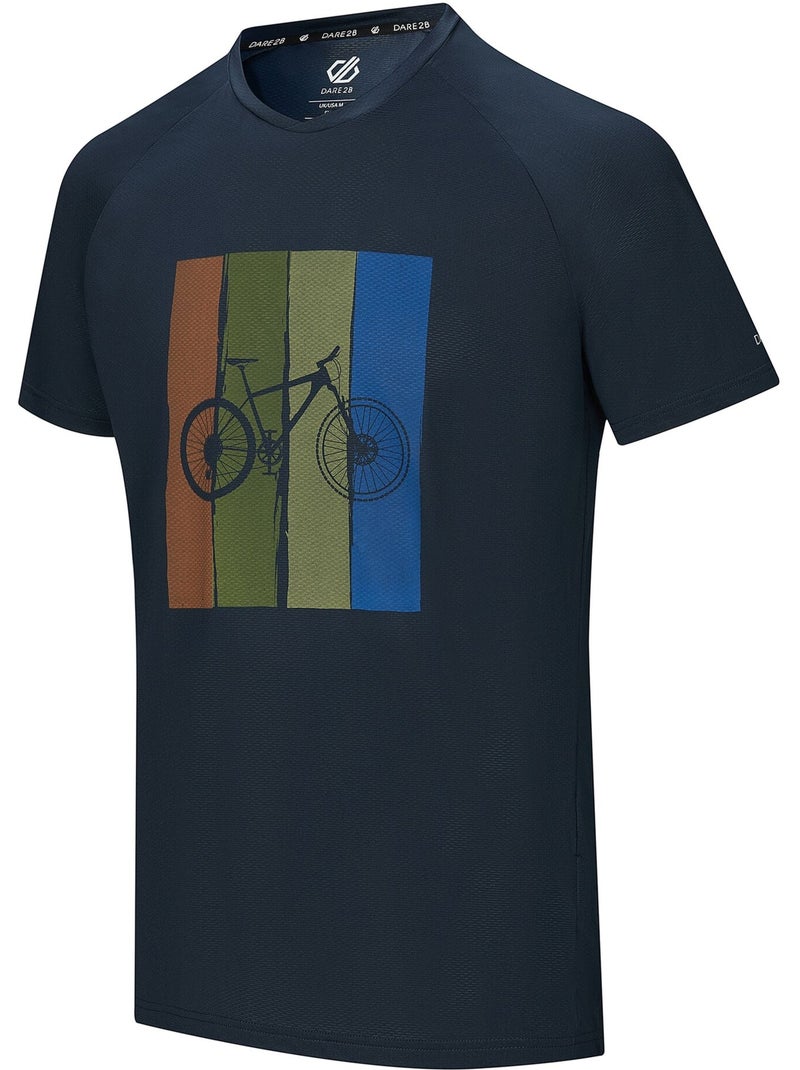 T-shirt motif/style vélo tech - dare 2b Bleu marine - Kiabi