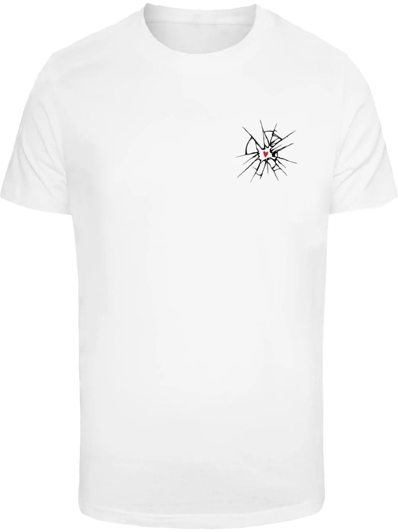 T-shirt motif/style verre brisé - mister tee Blanc - Kiabi