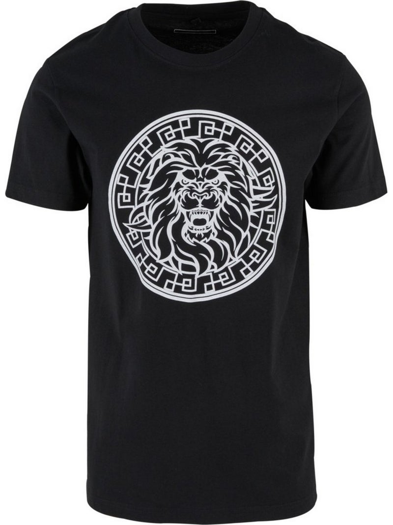 T-shirt motif/style visage de lion - mister tee Noir - Kiabi