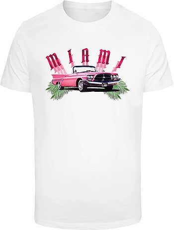 T-shirt motif/style voiture miami - mister tee