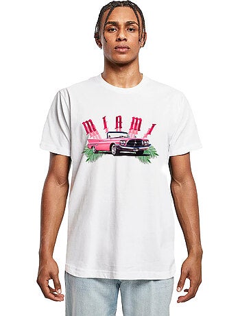 T-shirt motif/style voiture miami - mister tee