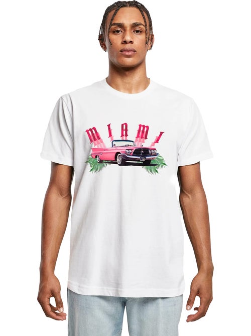 T-shirt motif/style voiture miami - mister tee - Kiabi