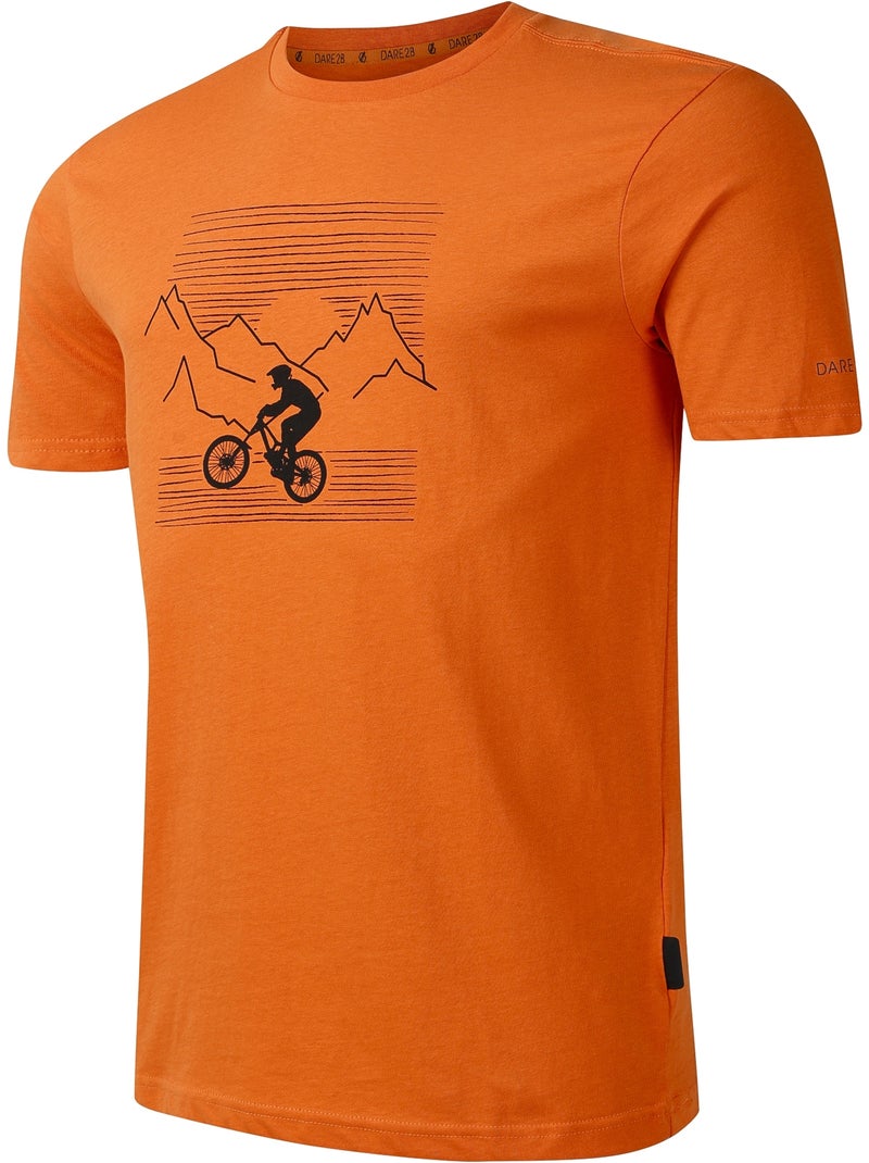 T-shirt motif/style vtt movement - dare 2b Orange - Kiabi