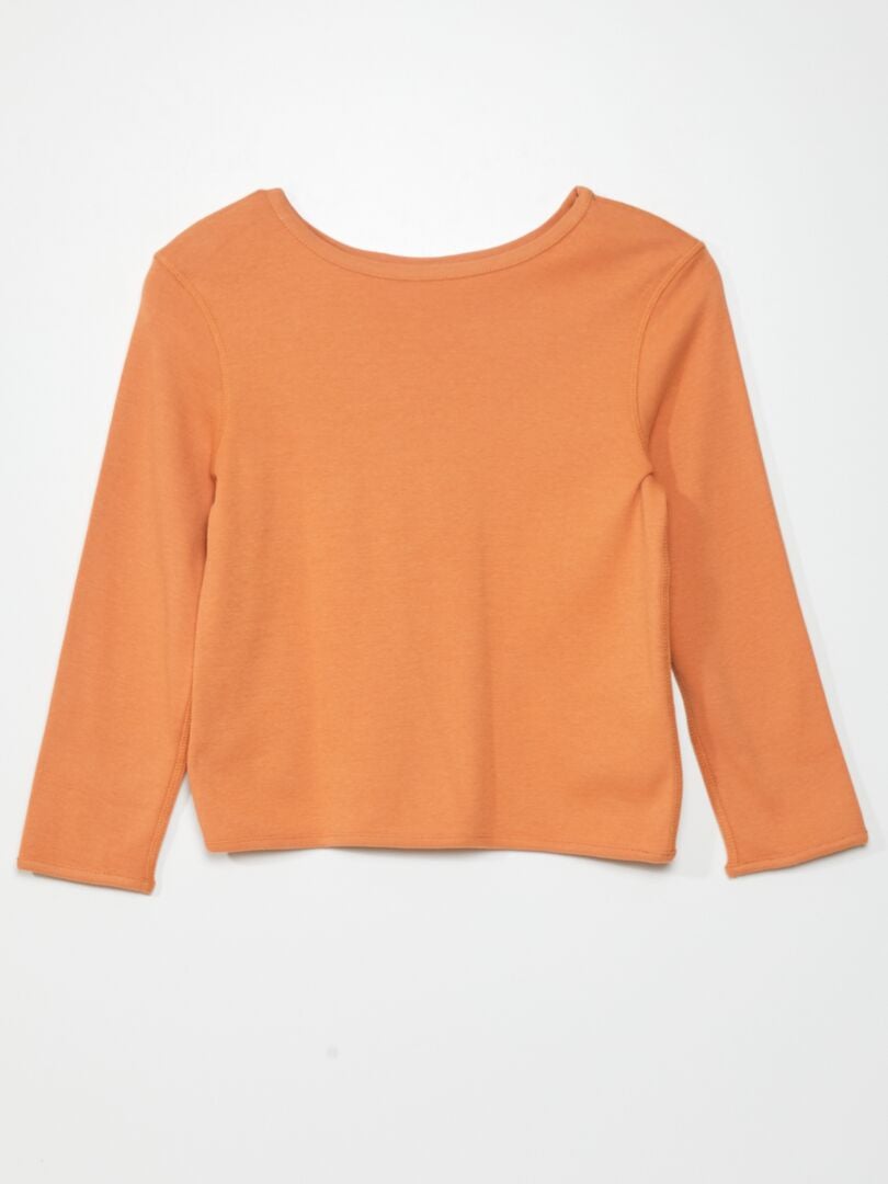 T-shirt multi sens en jersey - Facile à enfiler Orange - Kiabi