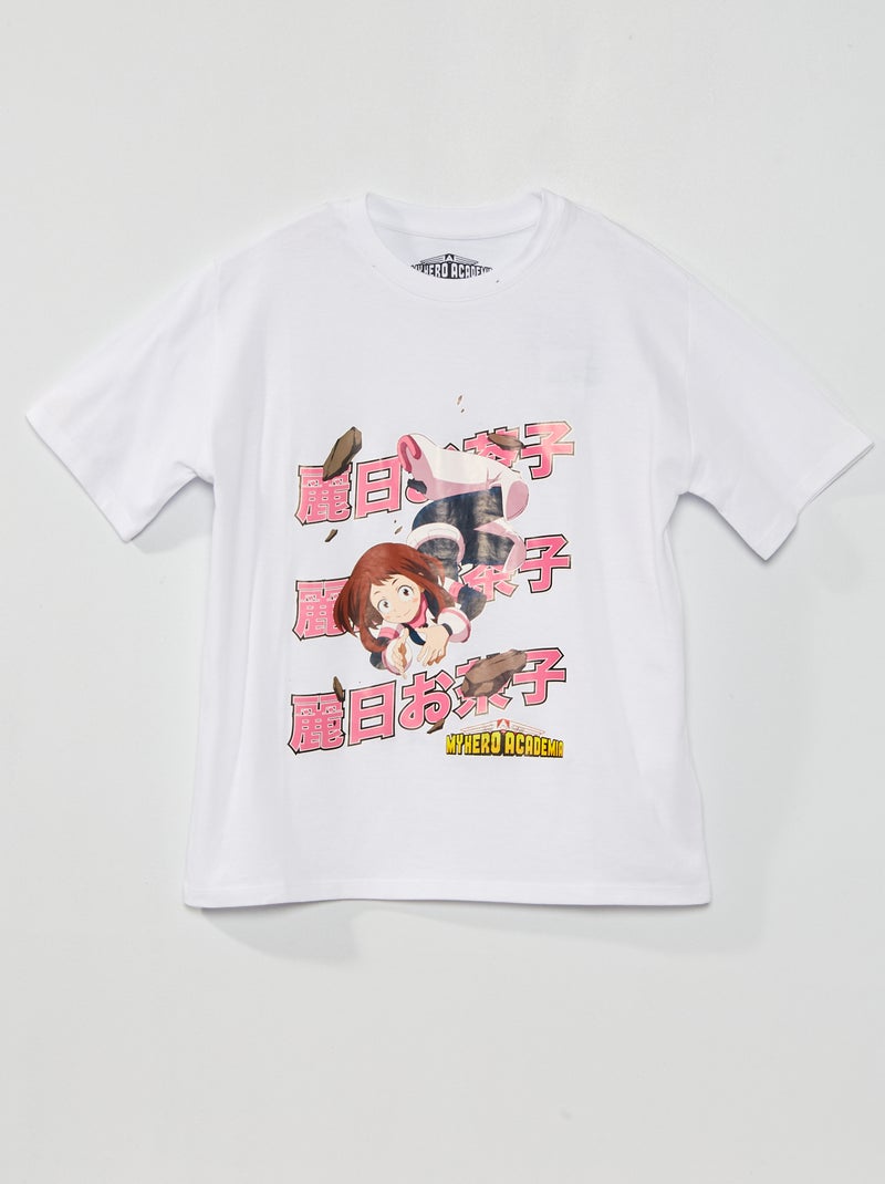 T-shirt 'My Hero Academia' oversize blanc - Kiabi