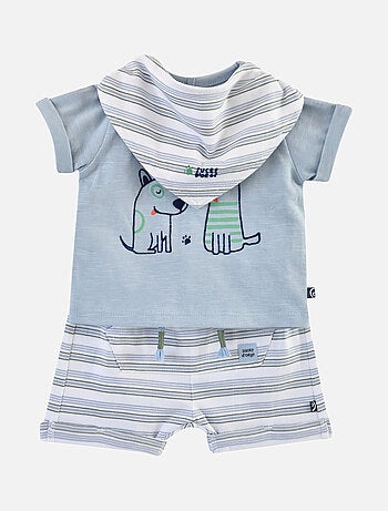 T SHIRT NAISSANCE SHORT ET BANDANA ELOUAN