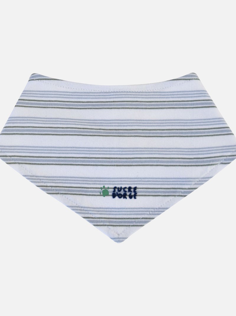 T SHIRT NAISSANCE SHORT ET BANDANA ELOUAN Bleu - Kiabi