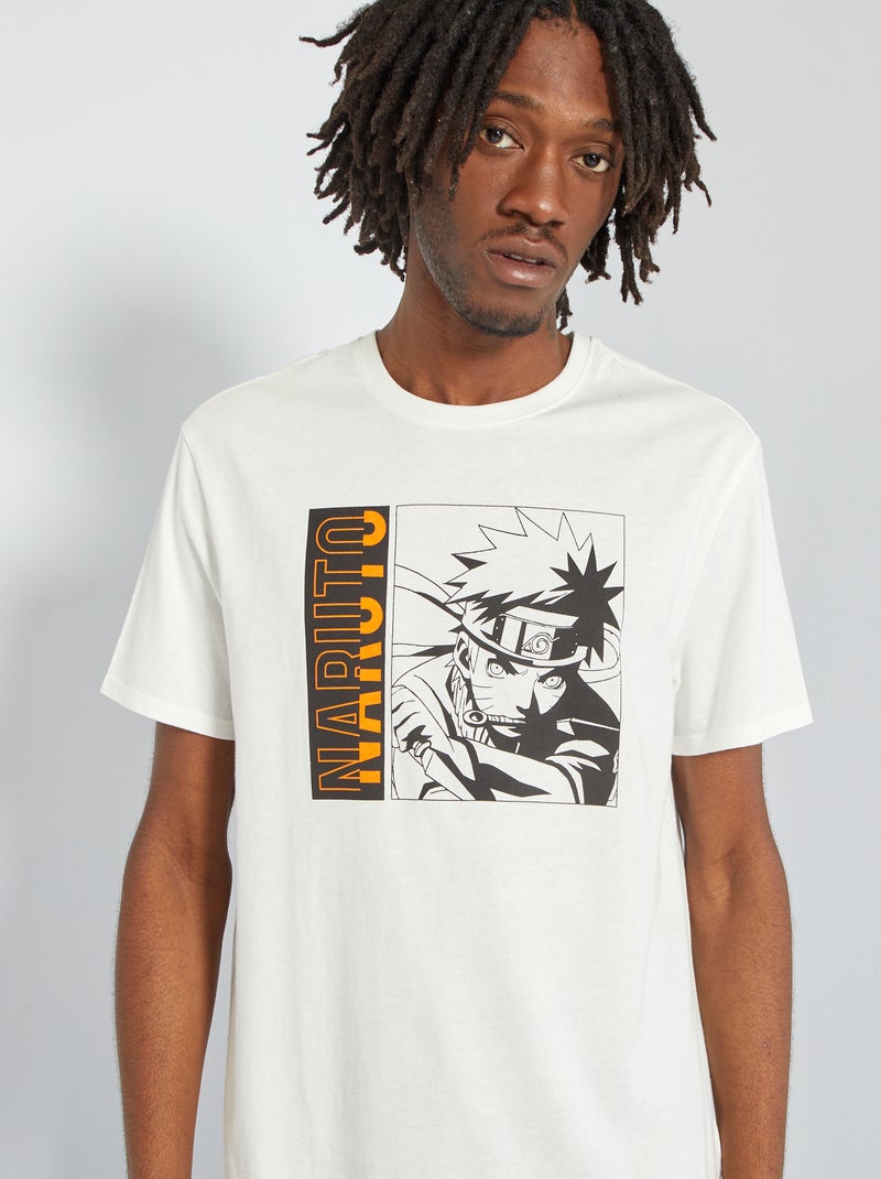 T-shirt 'Naruto' en jersey blanc - Kiabi