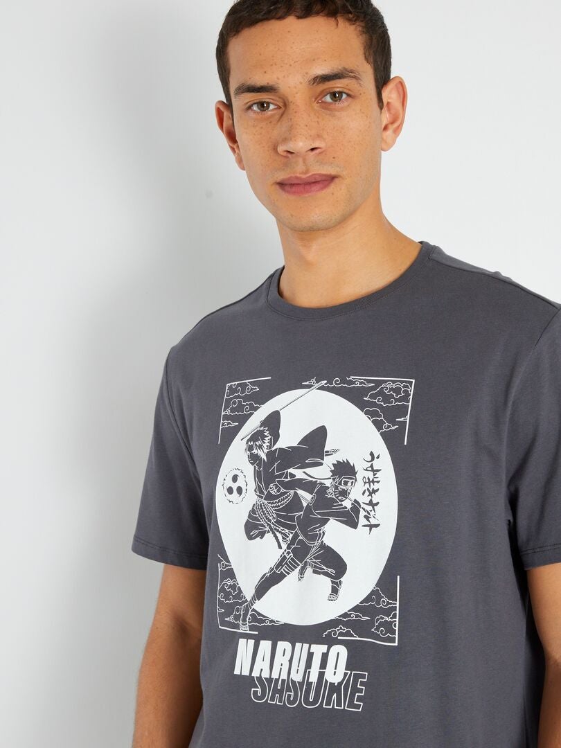 T-shirt 'Naruto' en jersey Gris - Kiabi