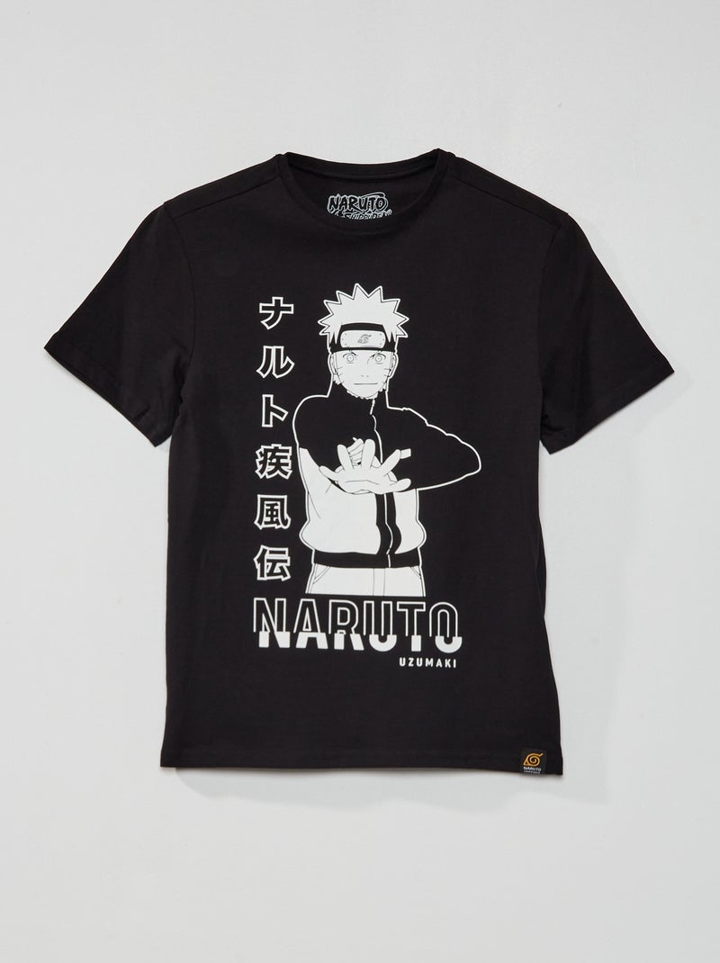 T-shirt 'Naruto' en jersey noir - Kiabi