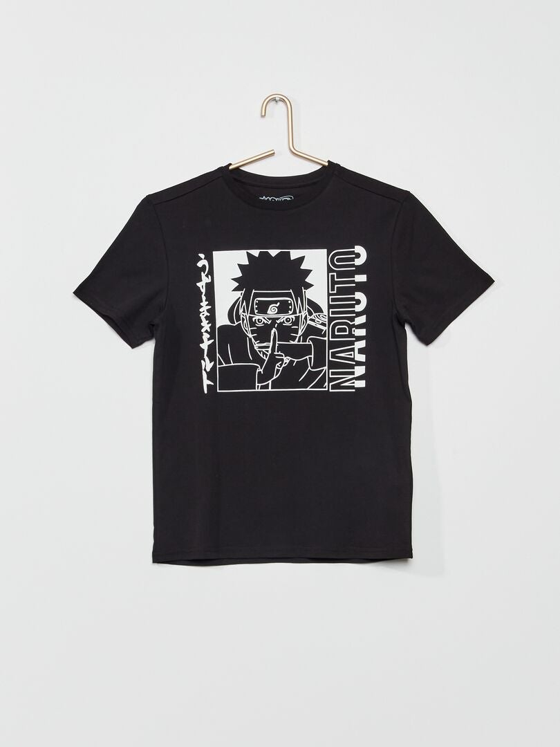 T-shirt 'Naruto' en jersey noir - Kiabi