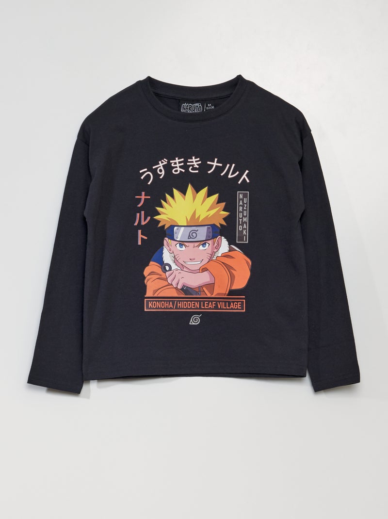 T-shirt 'Naruto' manches courtes Gris - Kiabi