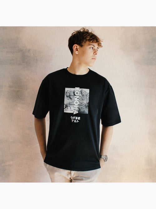 T-shirt Naruto Shippuden Konoha Rock - Oversized - Kiabi