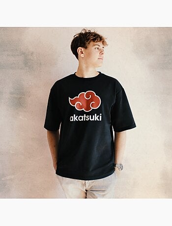 T-shirt Naruto Shippuden Nuage Akatsuki - Oversized