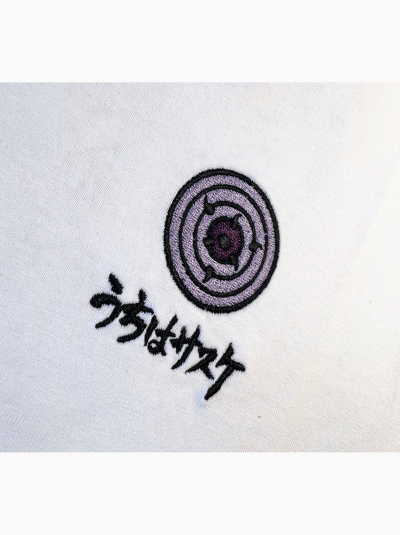 T-shirt naruto shippuden sasuke rinnegan - regular Blanc - Kiabi