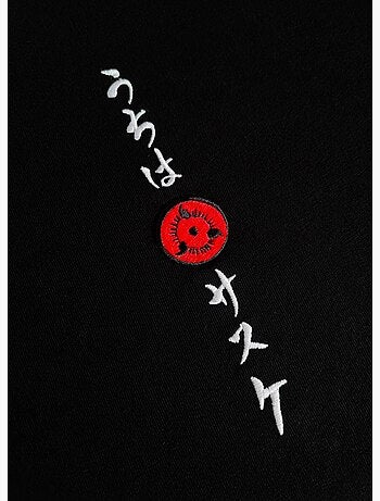 T-shirt Naruto Shippuden Sasuke Sharingan Calligraphie - Regular