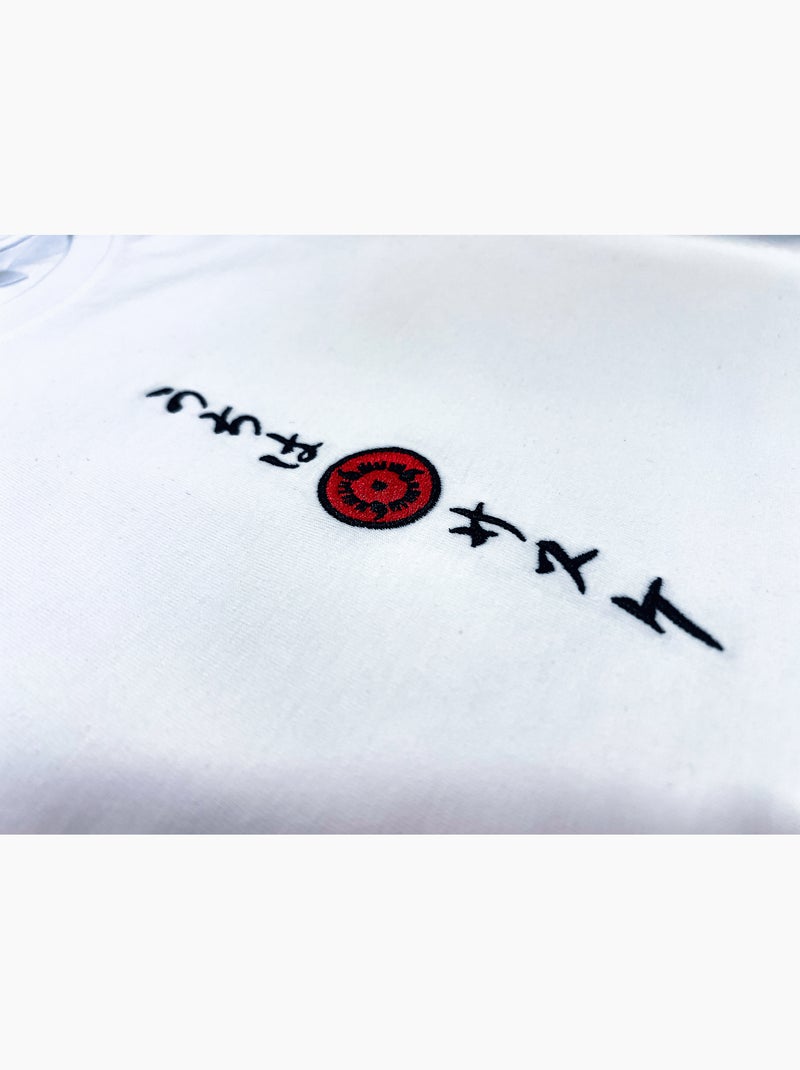 T-shirt Naruto Shippuden Sasuke Sharingan Doujutsu - Regular Blanc - Kiabi