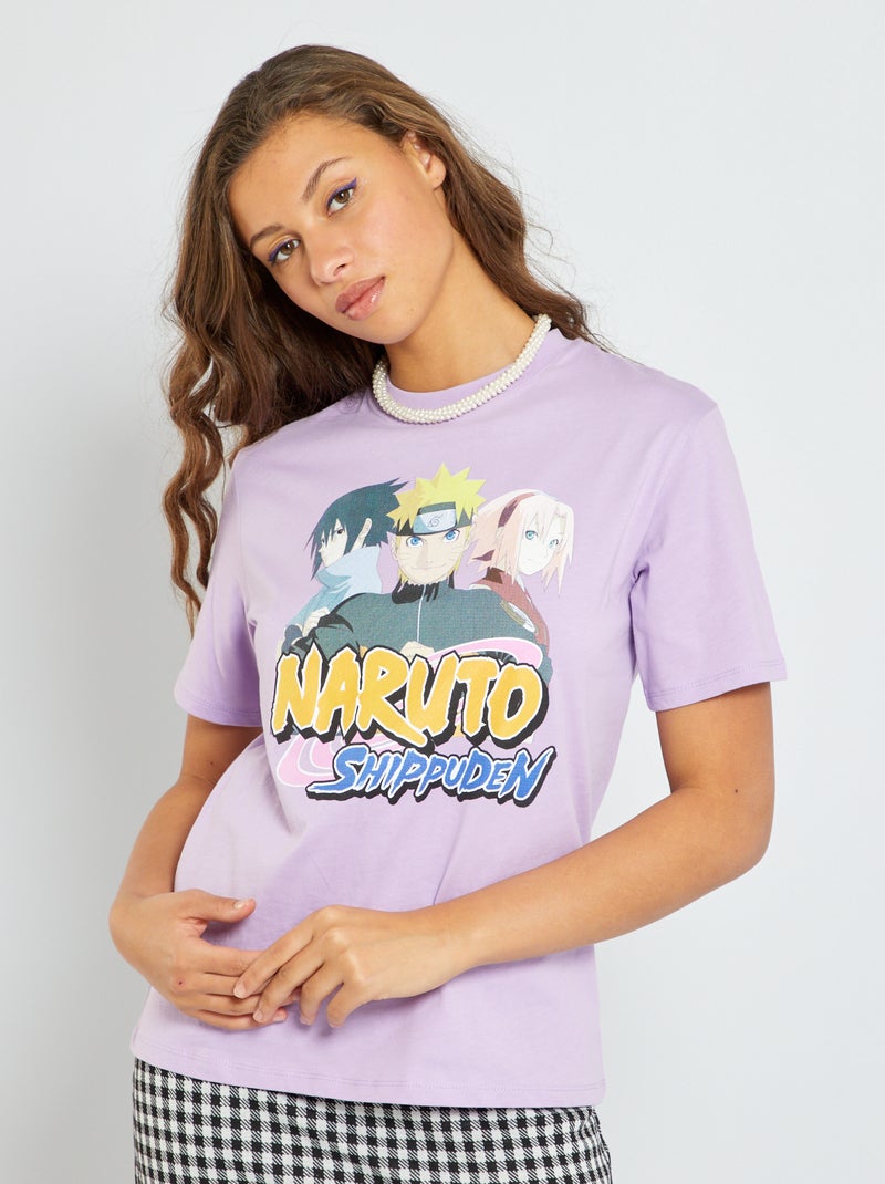 T-shirt 'Naruto' Violet - Kiabi
